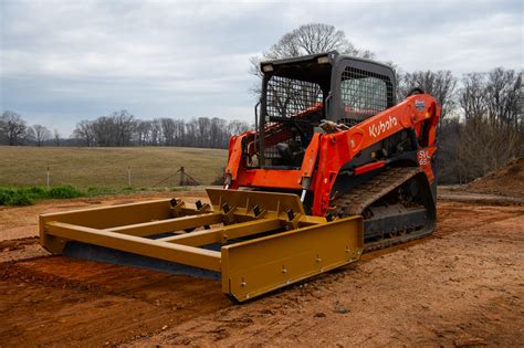 asphalt drag box for skid steer|skid steer box grader attachment.